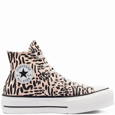 Converse Graphic Print Platform Chuck Taylor All Star - Naisten Matalavartiset Tennarit - Punainen /